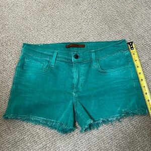 Joes stretch teal jean shorts